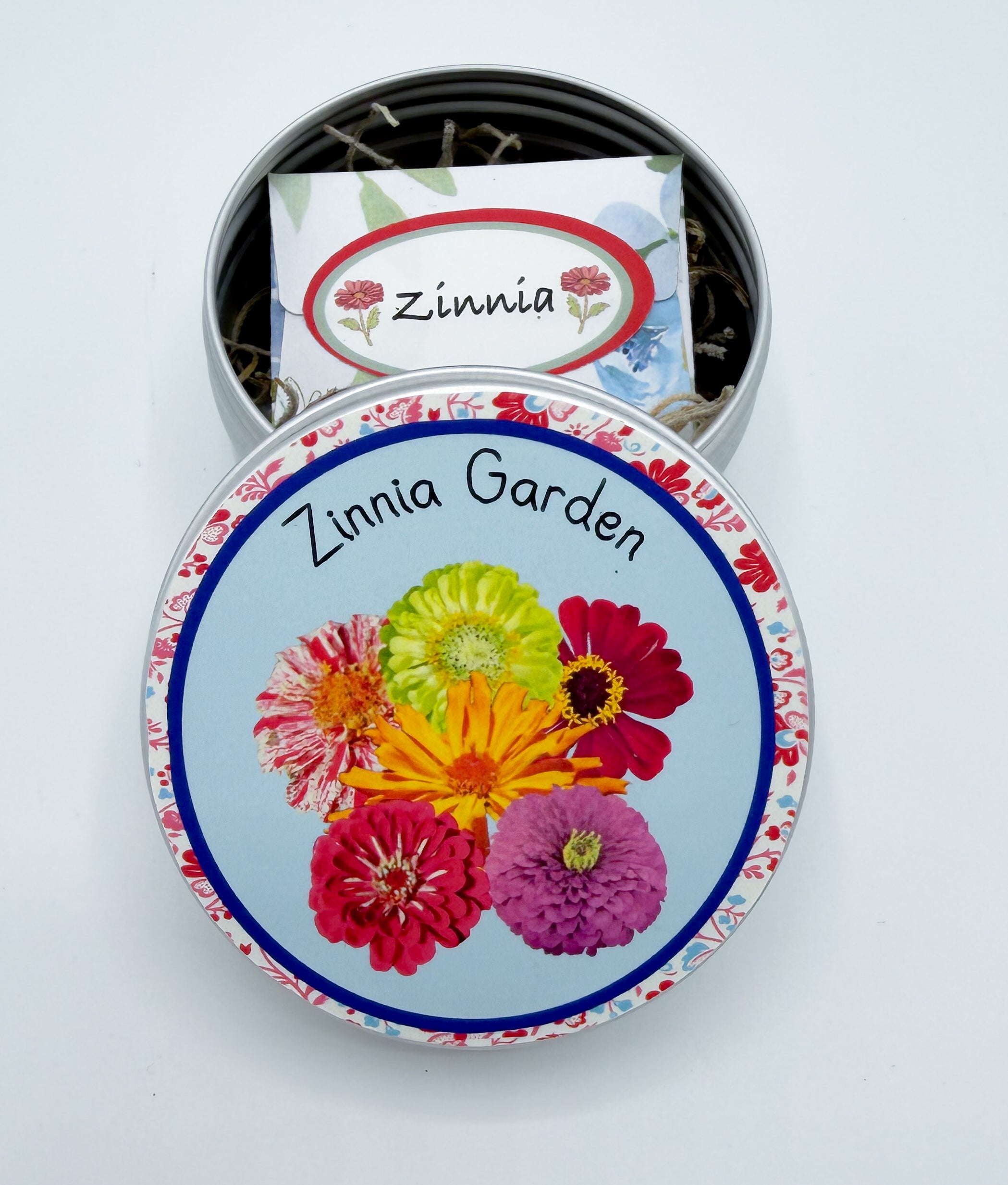 Zinnia Garden Gift Box with Seeds, Gloves & Shears – Flower Seed Kit for Gardeners