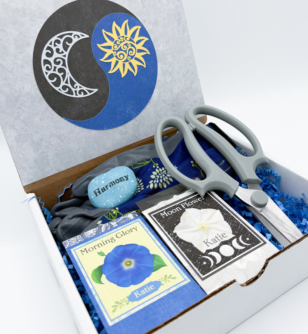 Morning Glory & Moon Flower All-in-One Garden Gift Kit – Seeds, Gloves & Scissors