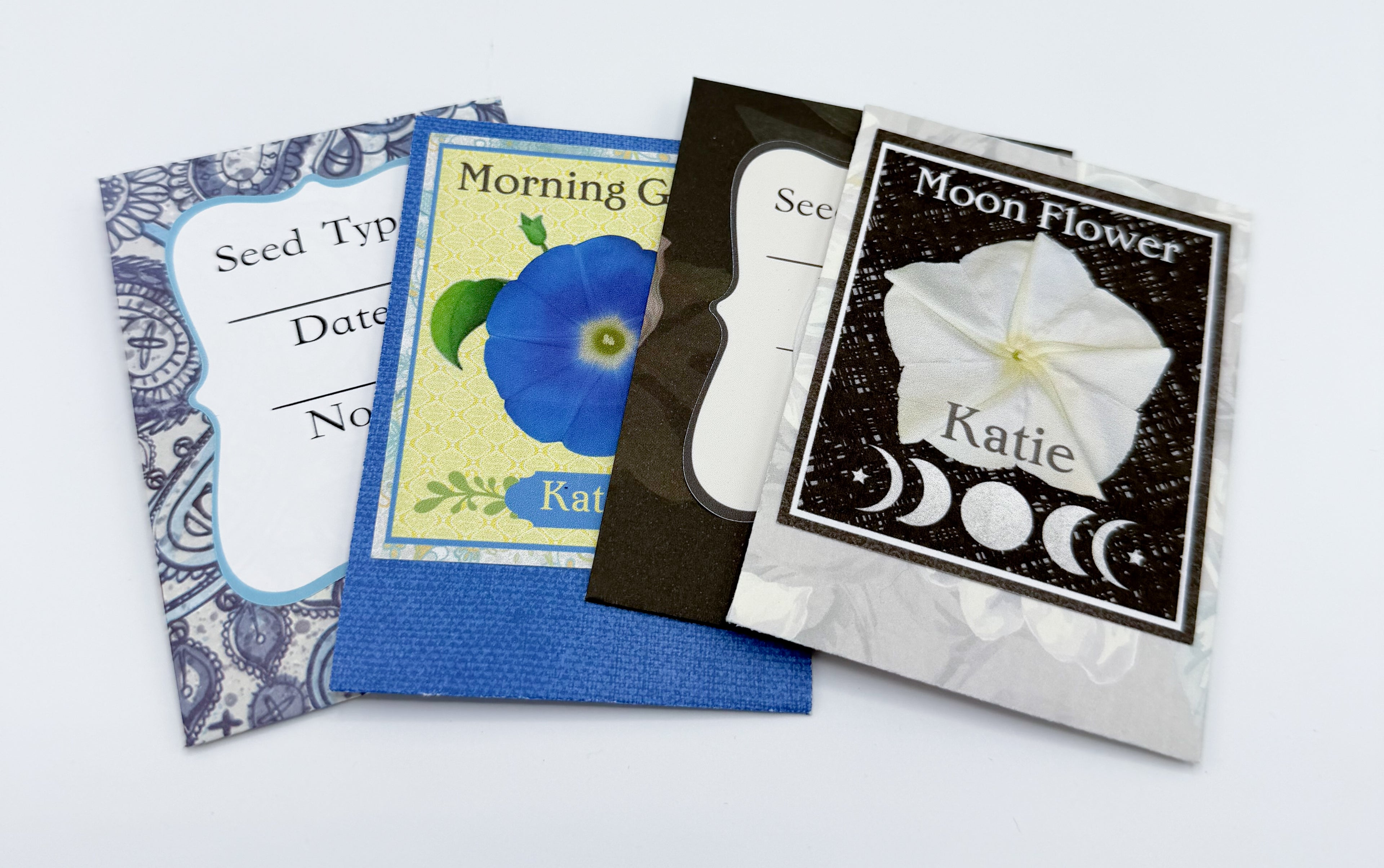 Morning Glory & Moon Flower All-in-One Garden Gift Kit – Seeds, Gloves & Scissors