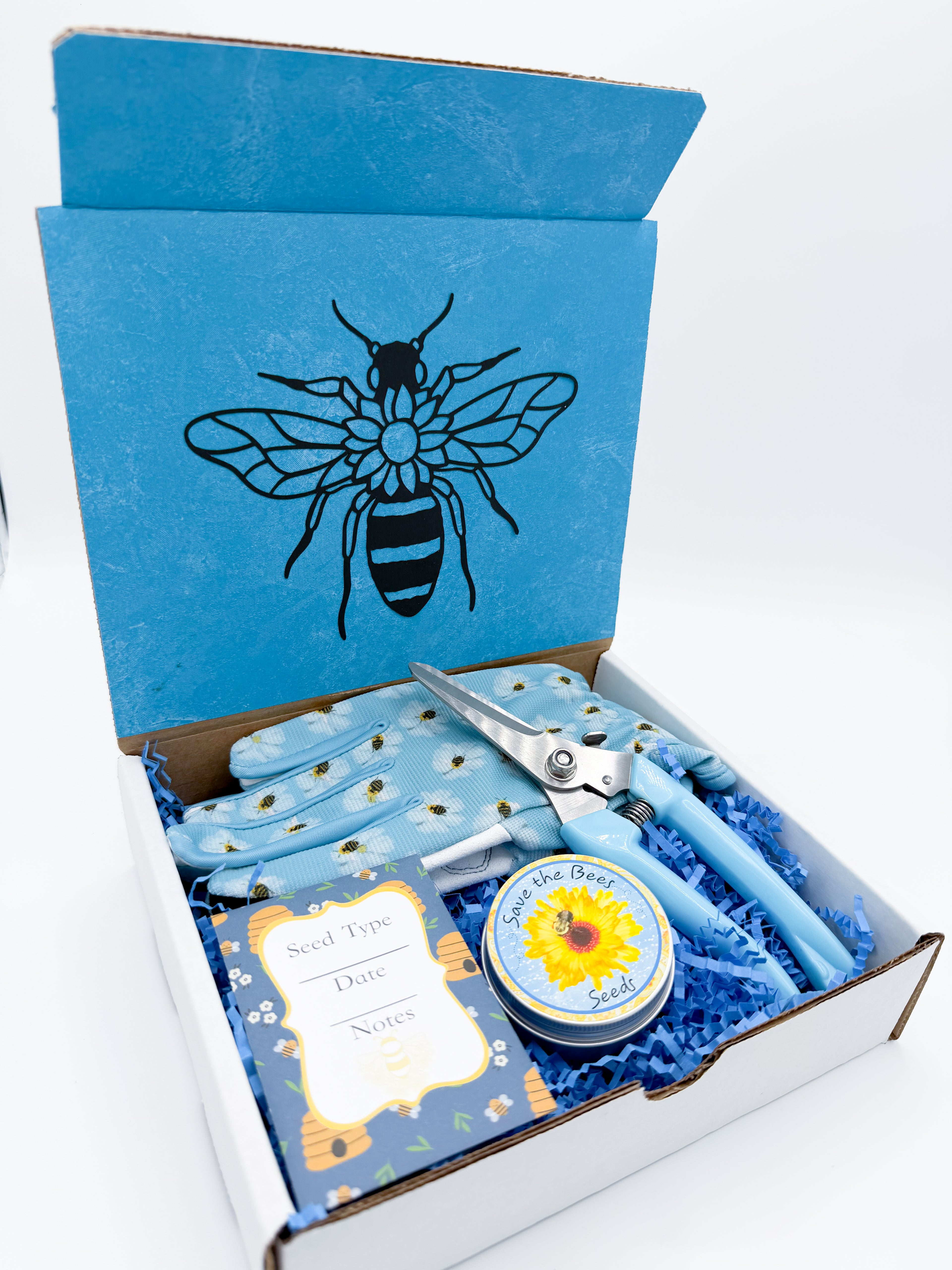 Flower Seed Kit for Bees – Garden Gift Set with Tools & Gloves