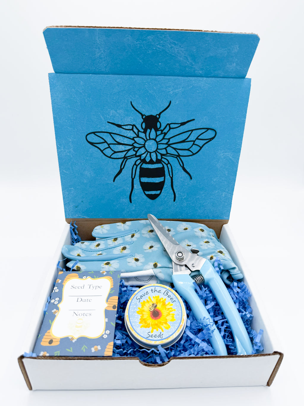 Flower Seed Kit for Bees – Garden Gift Set with Tools & Gloves
