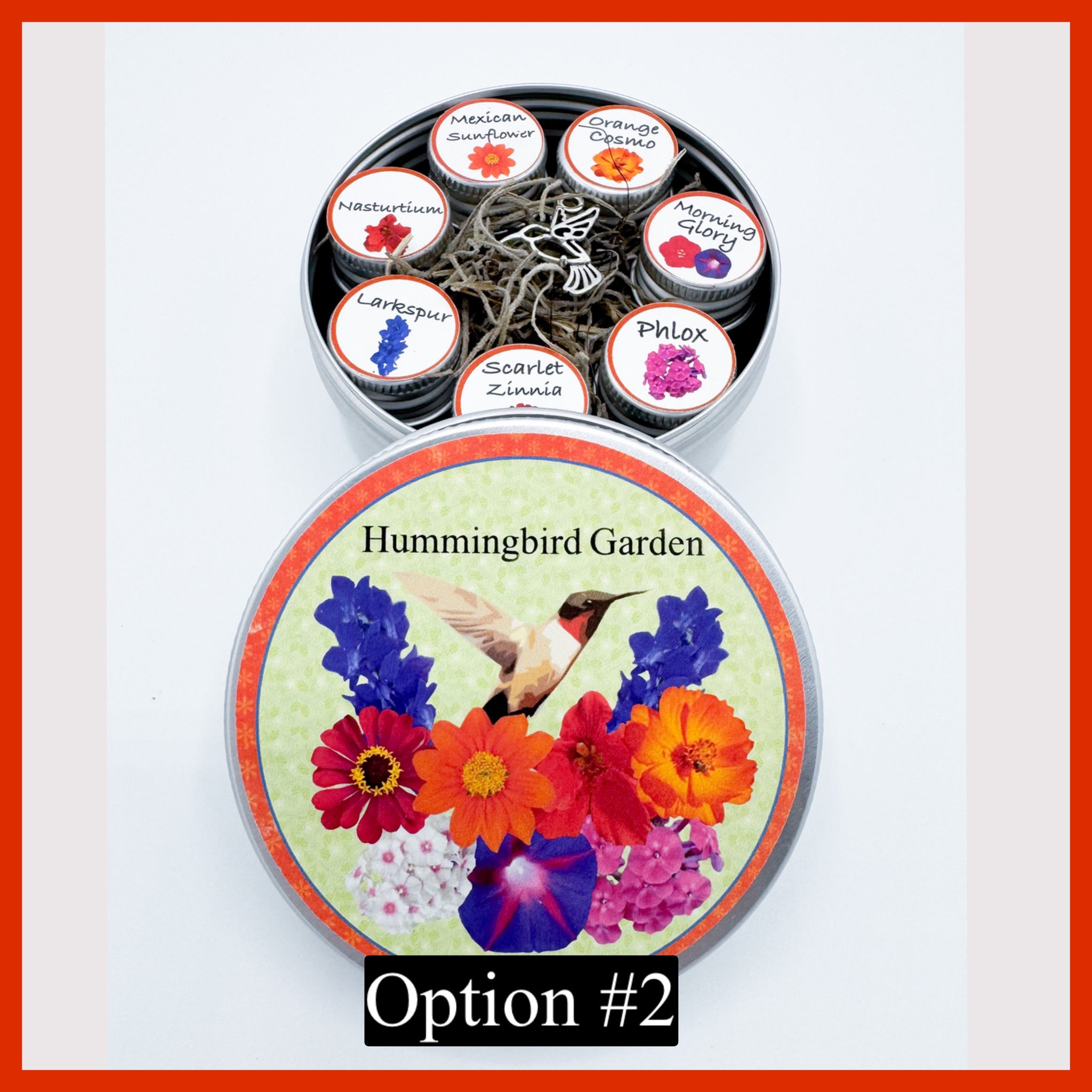 Hummingbird Flower Garden Gift Kit –  Seeds, Garden Gloves, & Tools