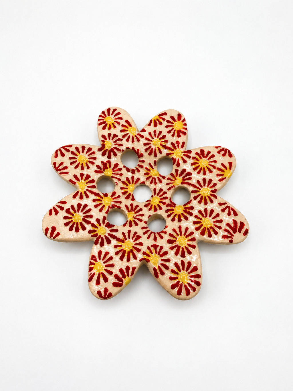 Ceramic Flower Frog