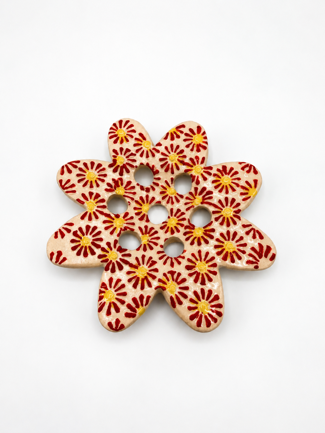 Ceramic Flower Frog