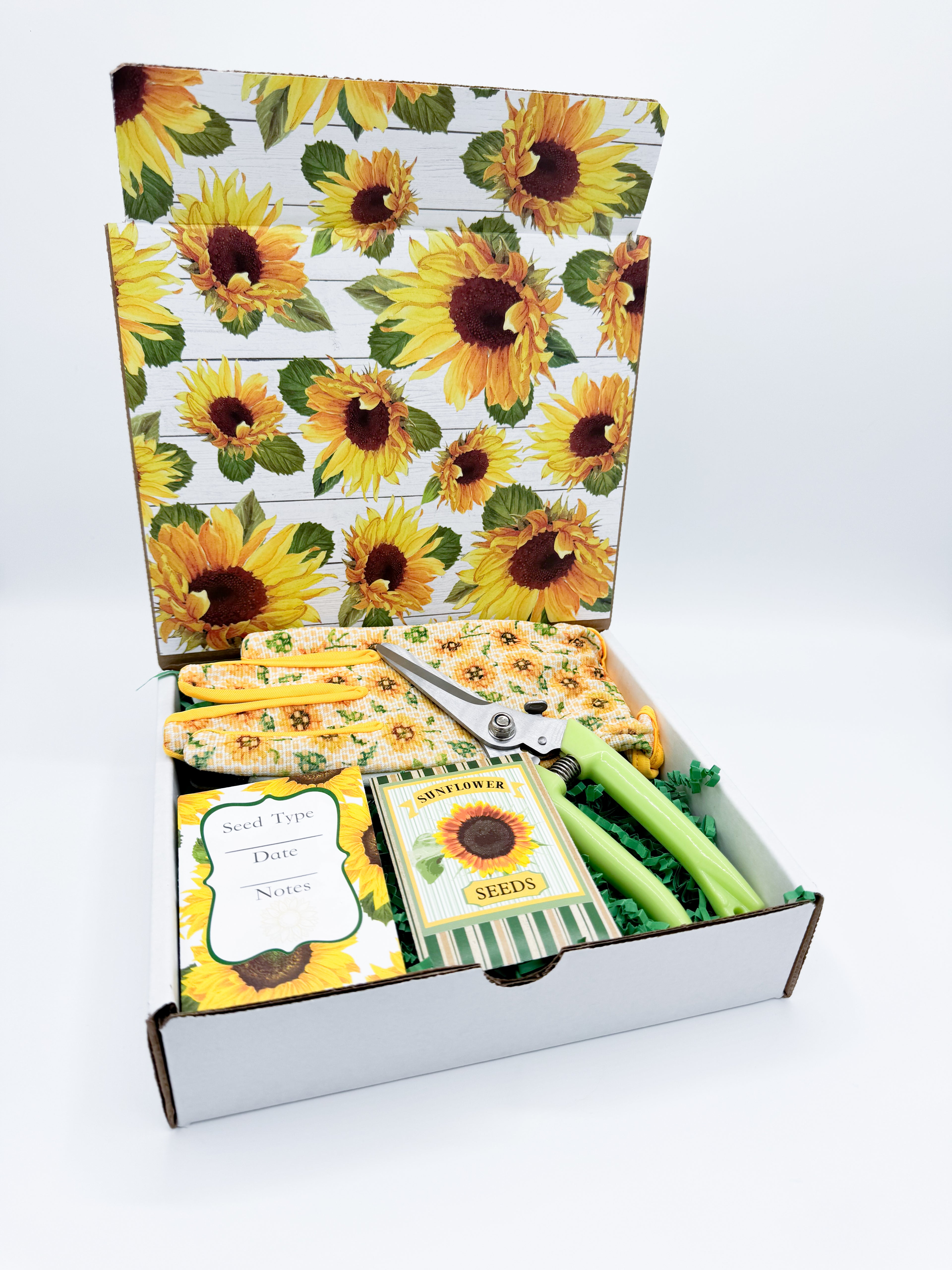 personalized flower seeds Sunflower Garden Gift Kit – Personalized Seed Packet, Gloves & Shears – Gigi's Garden Gifts
