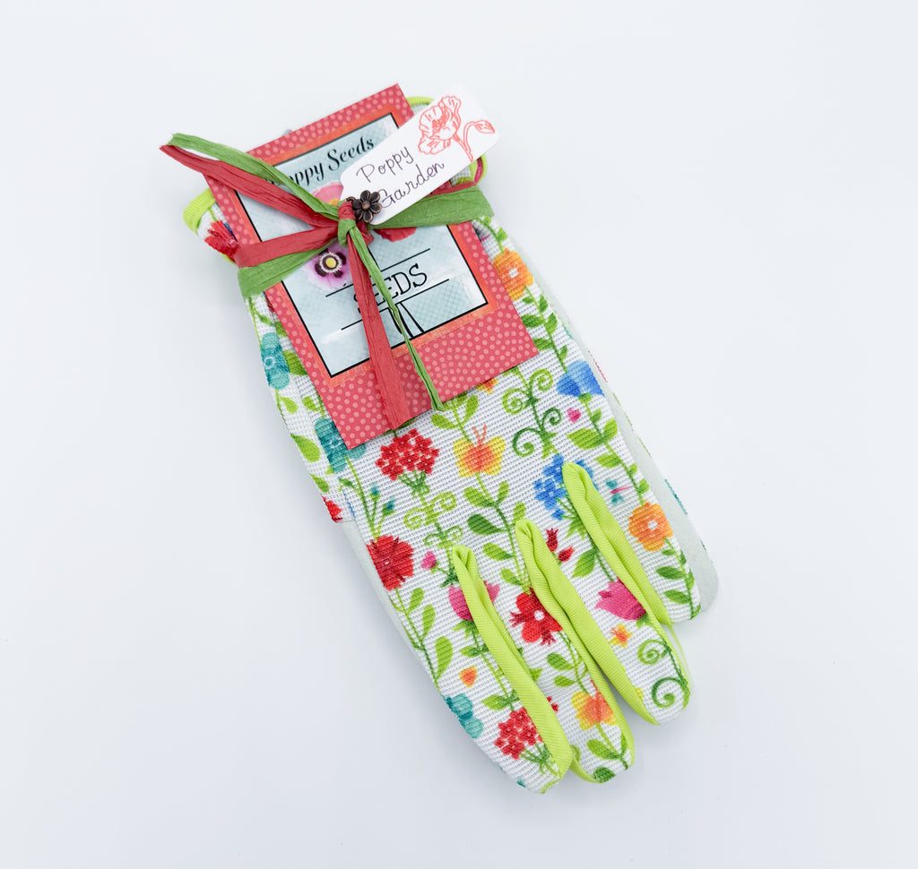 Poppy Seed Gift Kit – 200  Mixed Seeds with Gloves and Personalized Seed Envelope