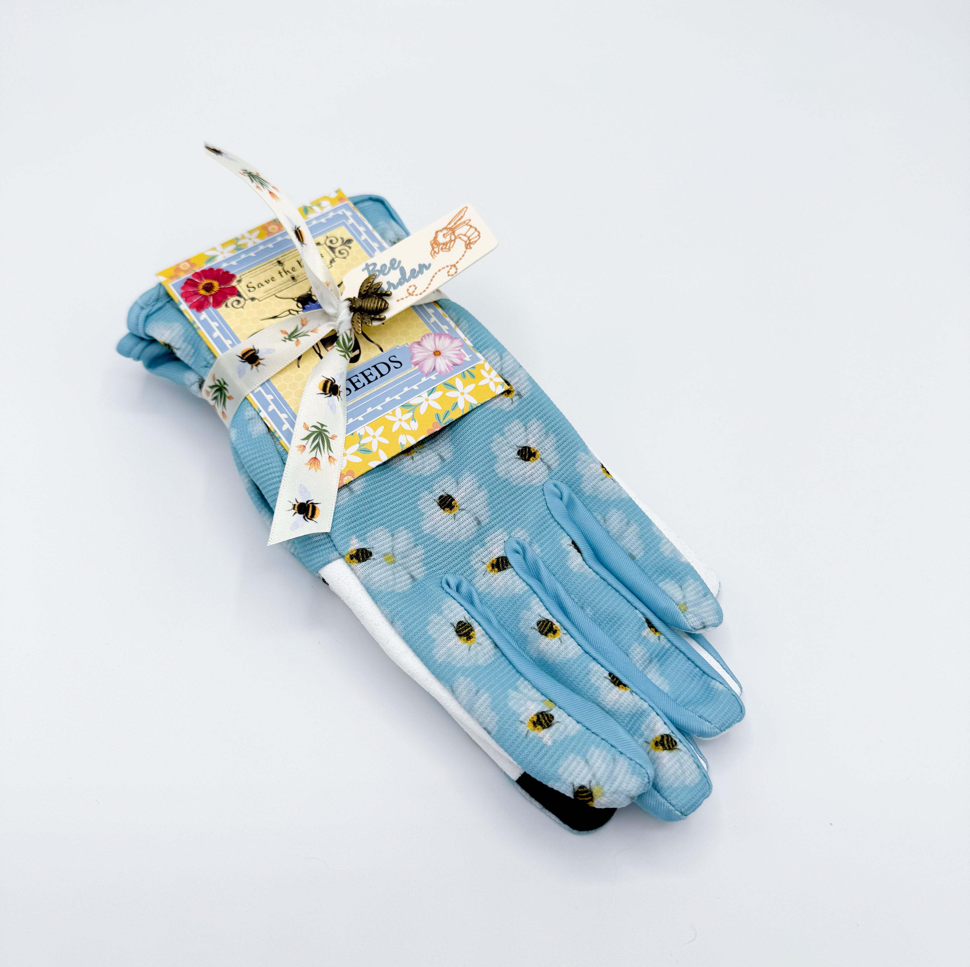 Bee Seeds & Gloves Gift Set for Gardeners