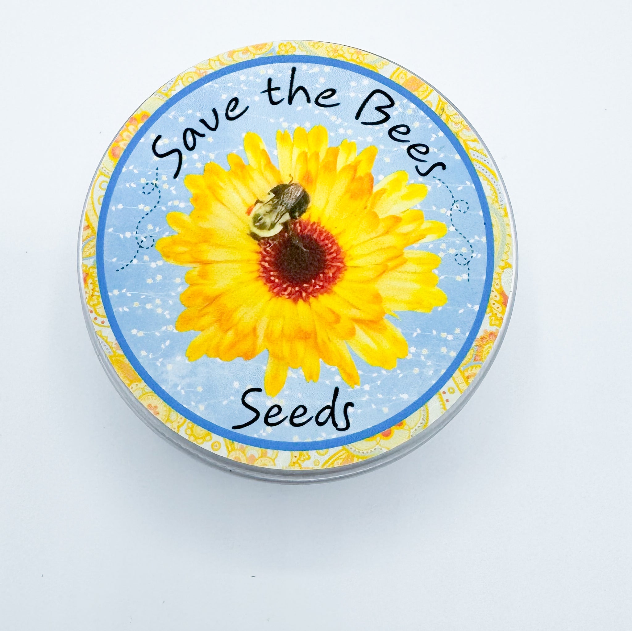 Save the Bees Flower Seed Kit in Tin – Pollinator Friendly Garden Gift, Bee Lover Gift, Wildflower Seeds