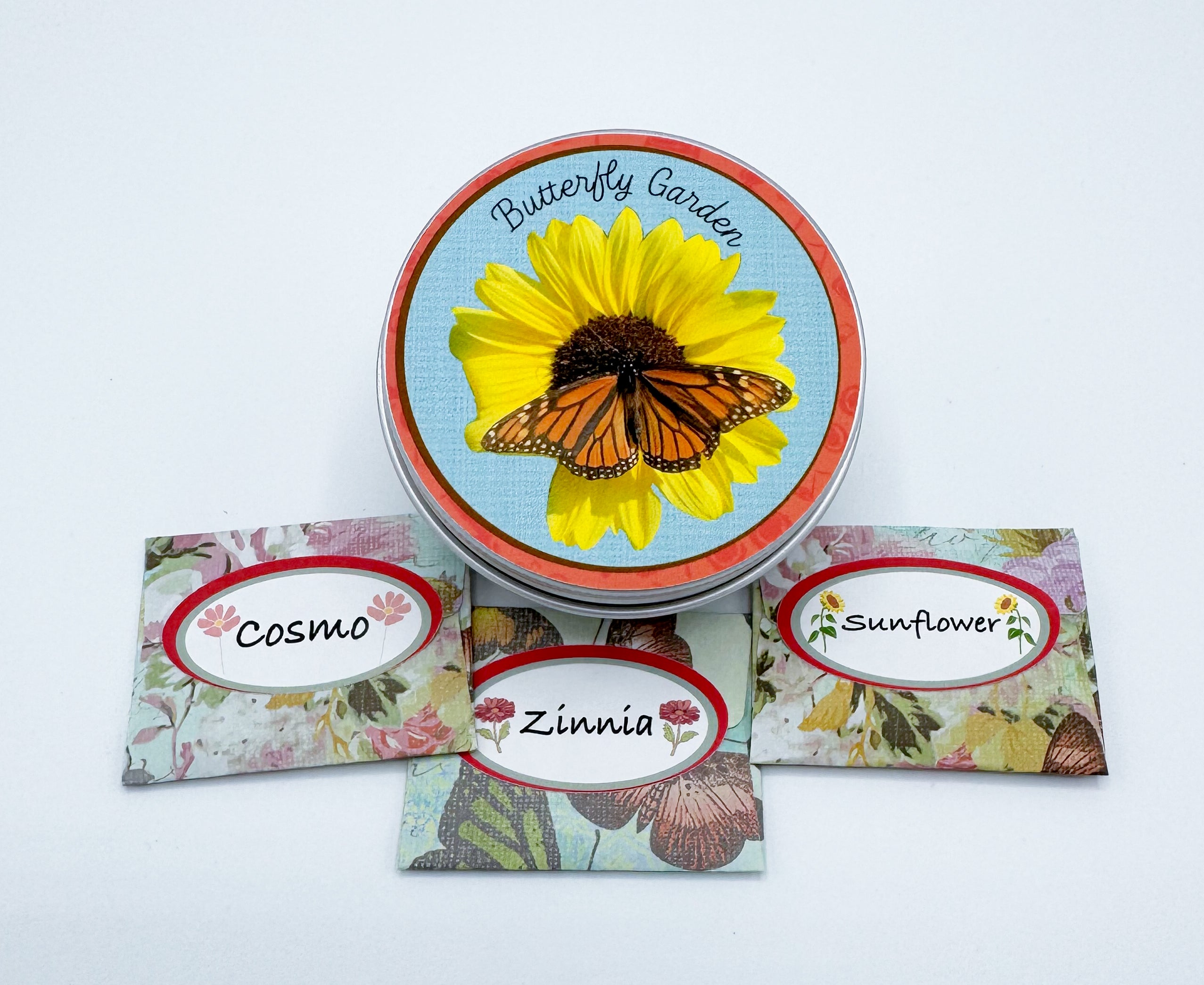 Butterfly Garden Seed Kit – Zinnia, Sunflower & Cosmos Seeds