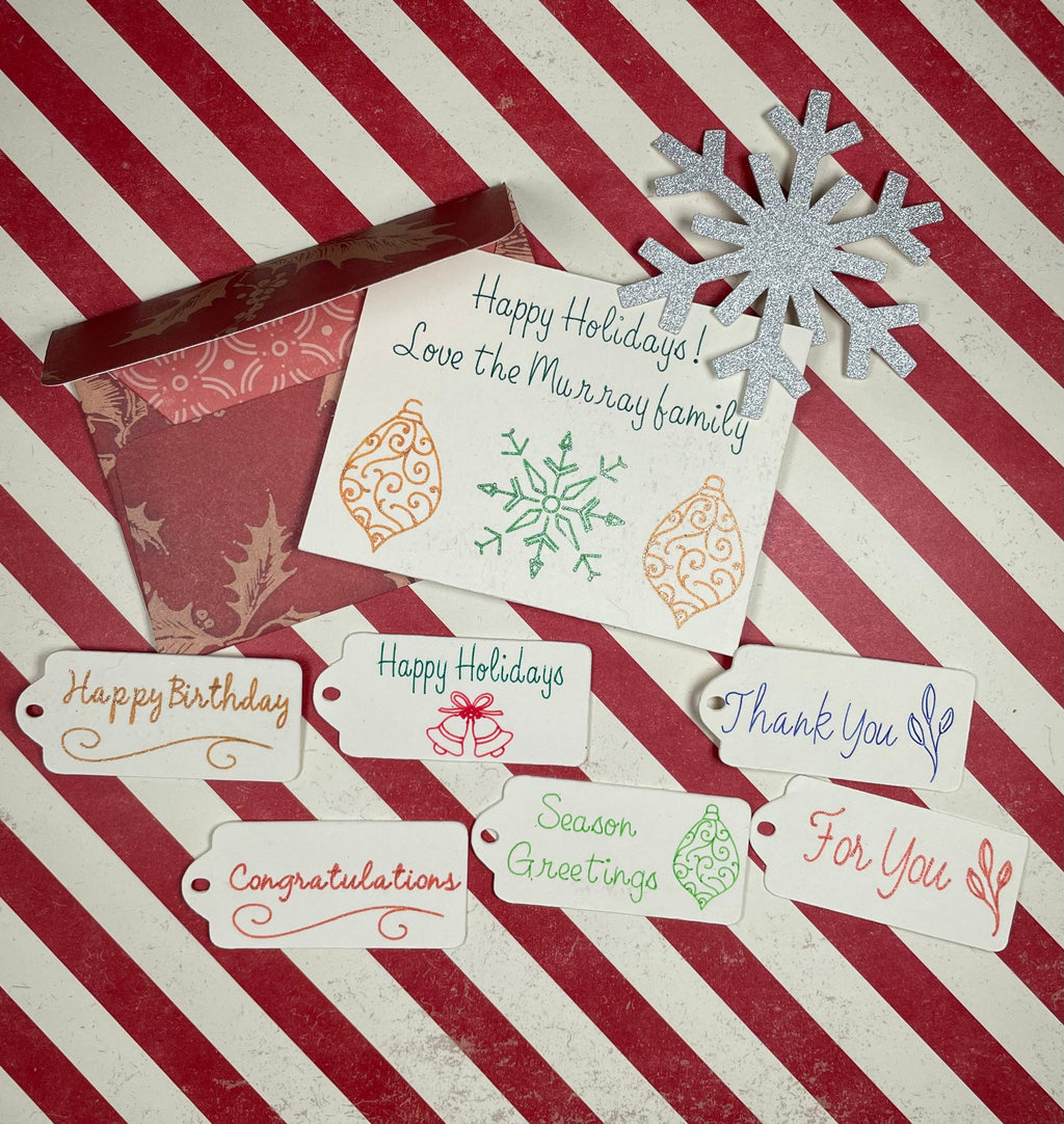 Candy Cane Zinnia Seeds in Garden Gift Tin – Personalized and Ready to Gift